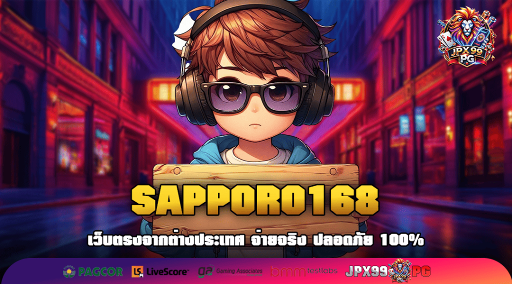 SAPPORO168 รวมเกมเด็ดตัวท็อปทุกค่าย รีวิวดีเพียบ โบนัสเยอะ